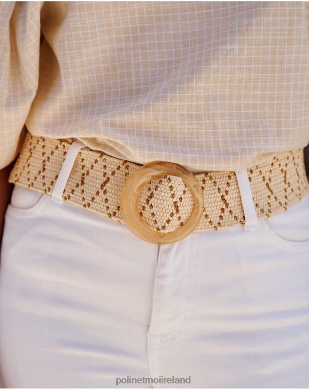 Polin et moi Raffia Rumbi Belt LRX4D382 Accessories WHITE