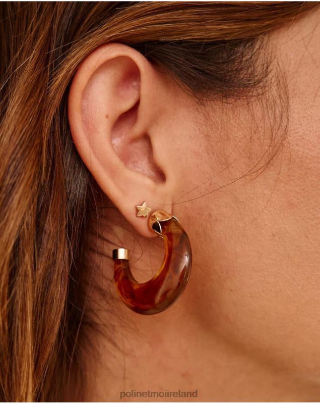 Polin et moi Earring Carey Luba LRX4D391 Accessories camel