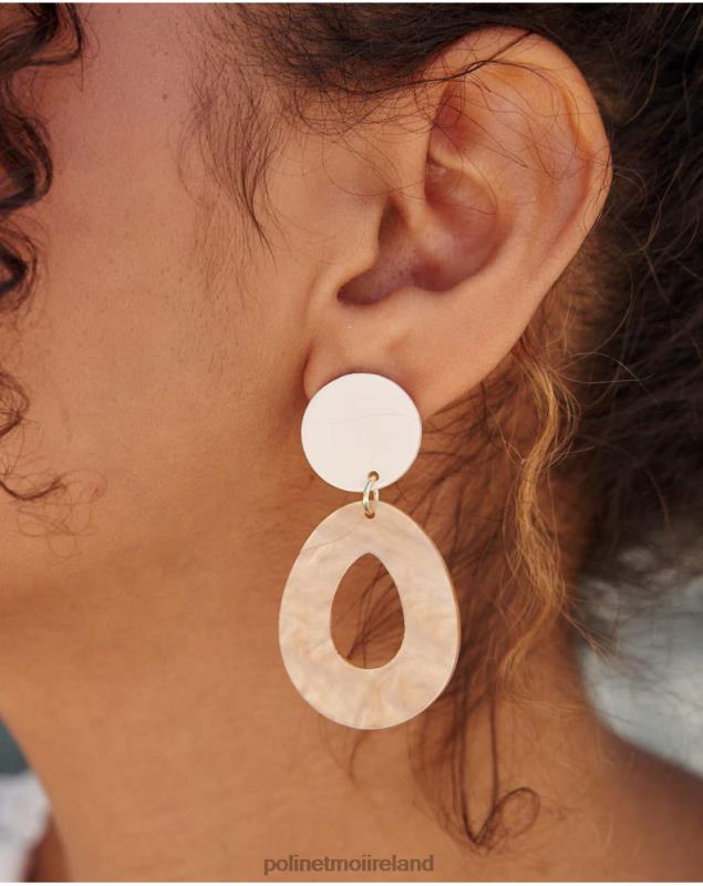 Polin et moi Narta Acrylic Earrings LRX4D369 Accessories Nude