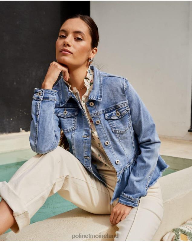 Polin et moi Hunter ruffle Fabrizzia LRX4D362 Clothing denim