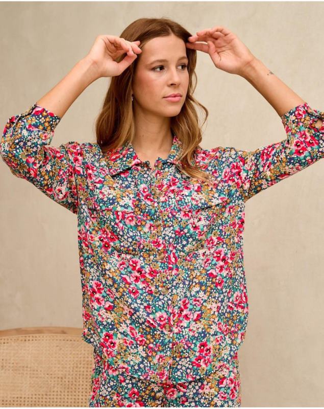 Polin et moi Ayende Pockets Shirt LRX4D157 Clothing Emerald green