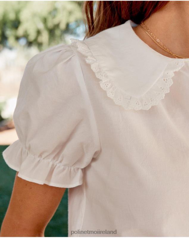 Polin et moi Baby Mia Collar Shirt LRX4D235 Clothing WHITE