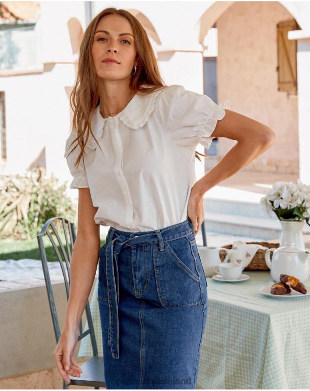 Polin et moi Baby Mia Collar Shirt LRX4D235 Clothing WHITE