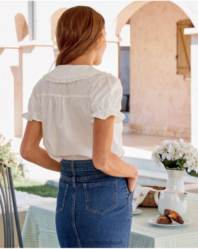 Polin et moi Baby Mia Collar Shirt LRX4D235 Clothing WHITE