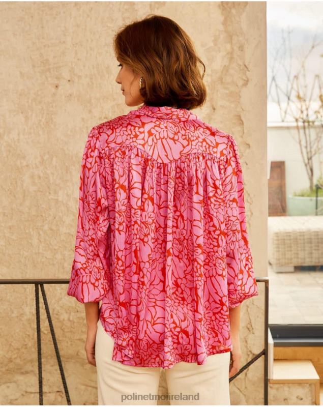 Polin et moi Blouse Bow Idara LRX4D211 Clothing ROSE