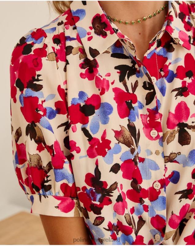 Polin et moi Blouse Flor Tadea LRX4D182 Clothing Raspberry