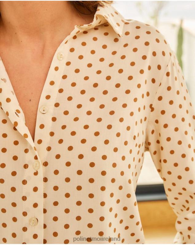 Polin et moi Blouse Moles Aphrodite LRX4D199 Clothing camel