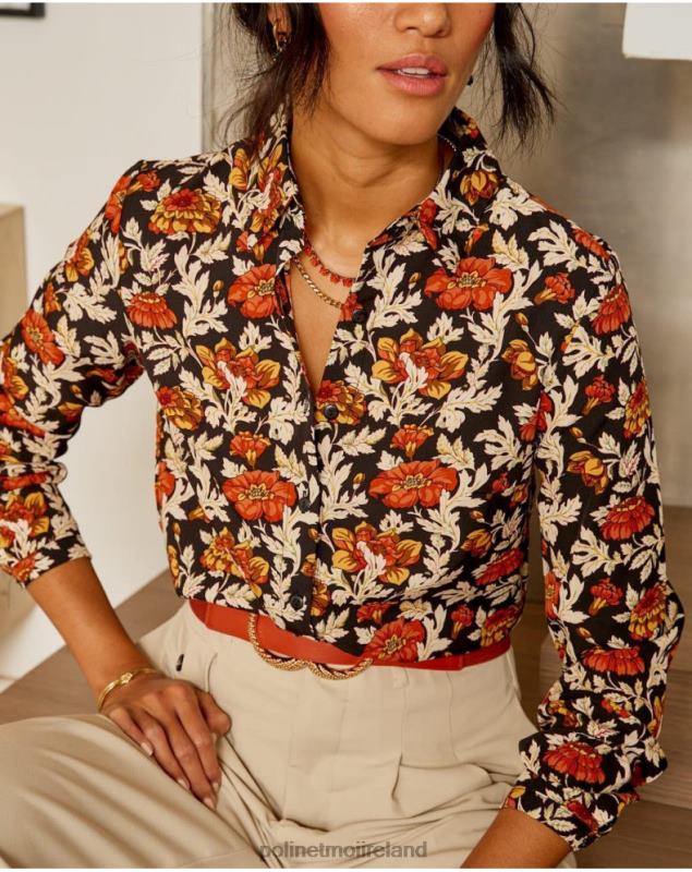 Polin et moi Cira Floral Shirt LRX4D226 Clothing black