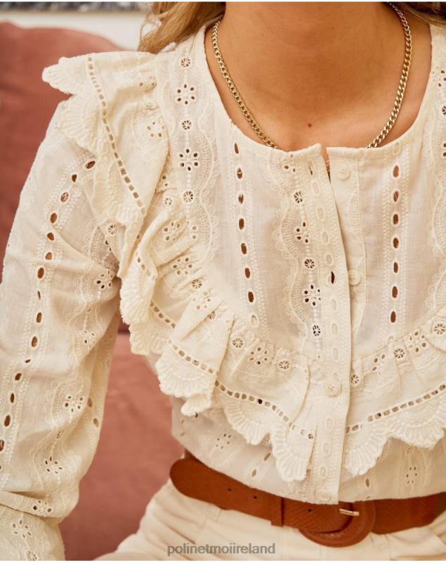 Polin et moi Embroidered shirt Lia LRX4D208 Clothing Raw