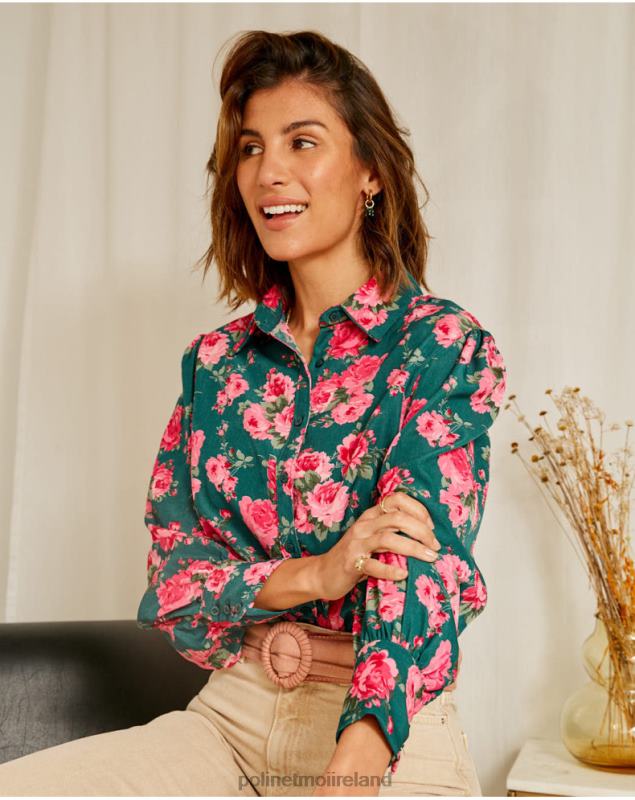 Polin et moi Flor Rosy Shirt LRX4D230 Clothing GREEN FOREST