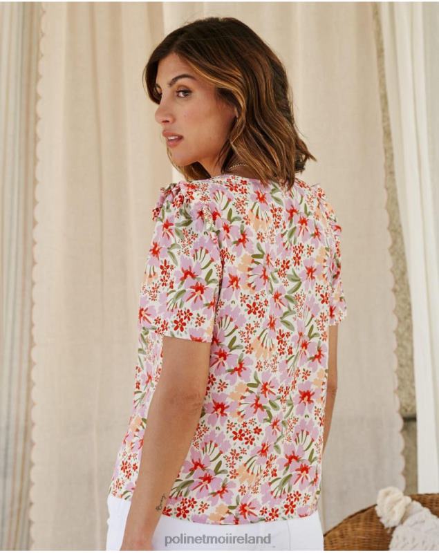 Polin et moi Floral Blouse Wilhelmina LRX4D172 Clothing Mallow