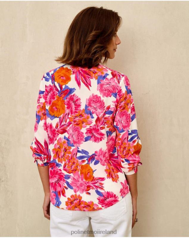 Polin et moi Floral Shirt Circe LRX4D202 Clothing Raspberry