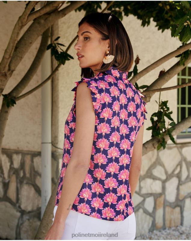 Polin et moi Floral blouse Jullia LRX4D191 Clothing lavender