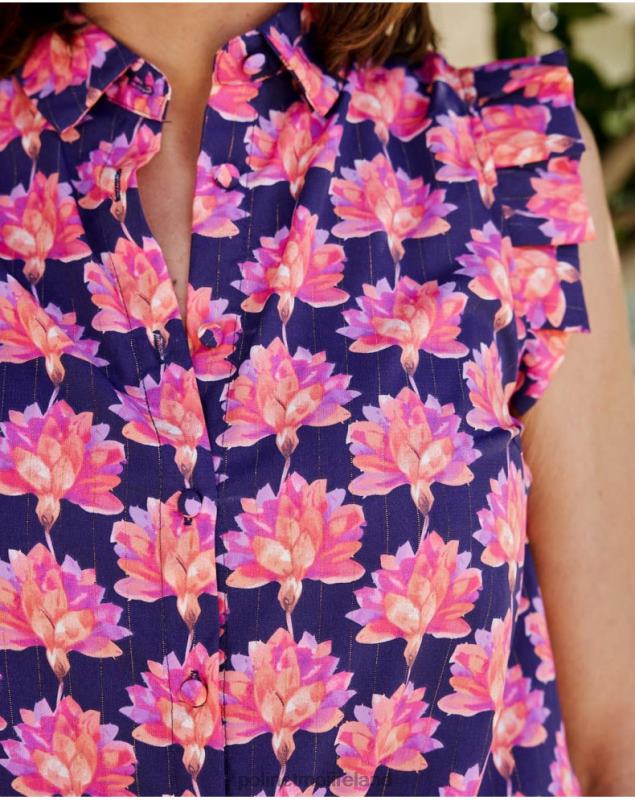Polin et moi Floral blouse Jullia LRX4D191 Clothing lavender