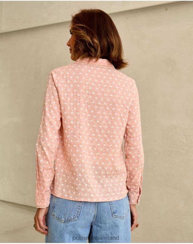 Polin et moi Hari Polka Dot Shirt LRX4D203 Clothing Rose