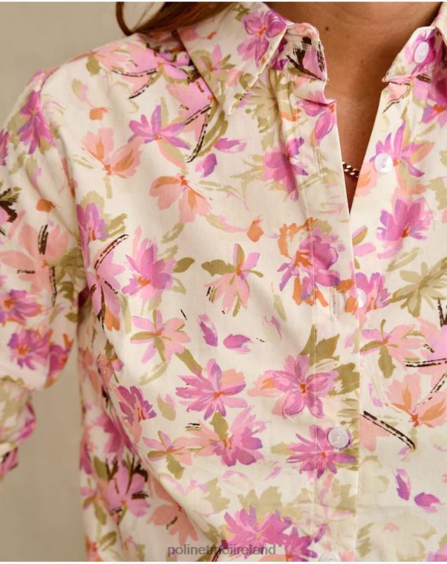 Polin et moi Marilina Flowers Shirt LRX4D201 Clothing Mallow