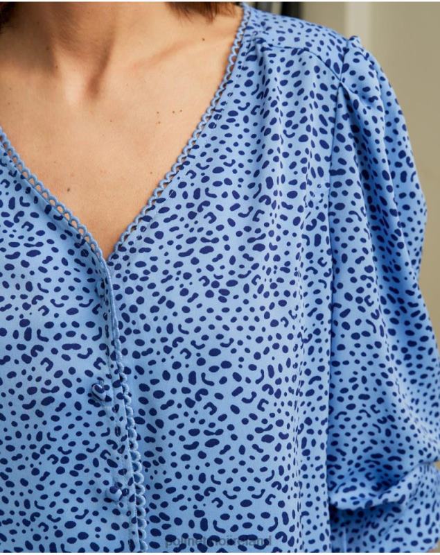 Polin et moi Motas Meli Shirt LRX4D219 Clothing klein blue