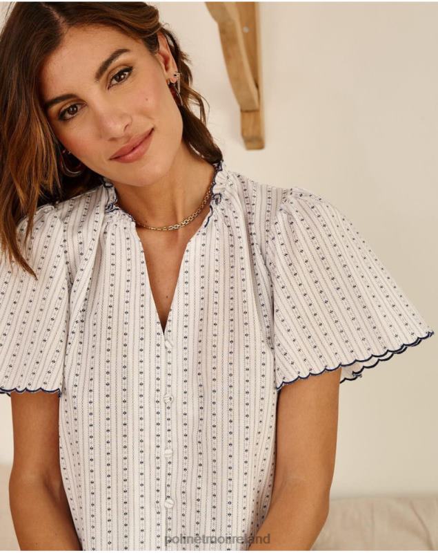 Polin et moi Neida Trim Shirt LRX4D151 Clothing Marine