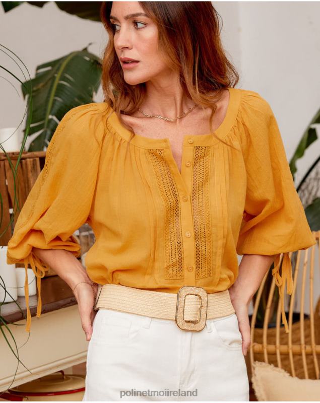 Polin et moi Rachel Wide Blouse LRX4D232 Clothing ochre