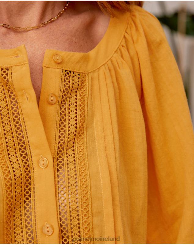 Polin et moi Rachel Wide Blouse LRX4D232 Clothing ochre