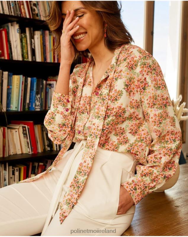 Polin et moi Shirt Bow Edit LRX4D221 Clothing Rose