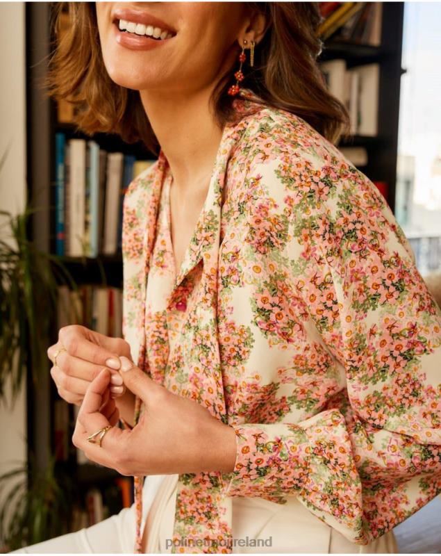 Polin et moi Shirt Bow Edit LRX4D221 Clothing Rose