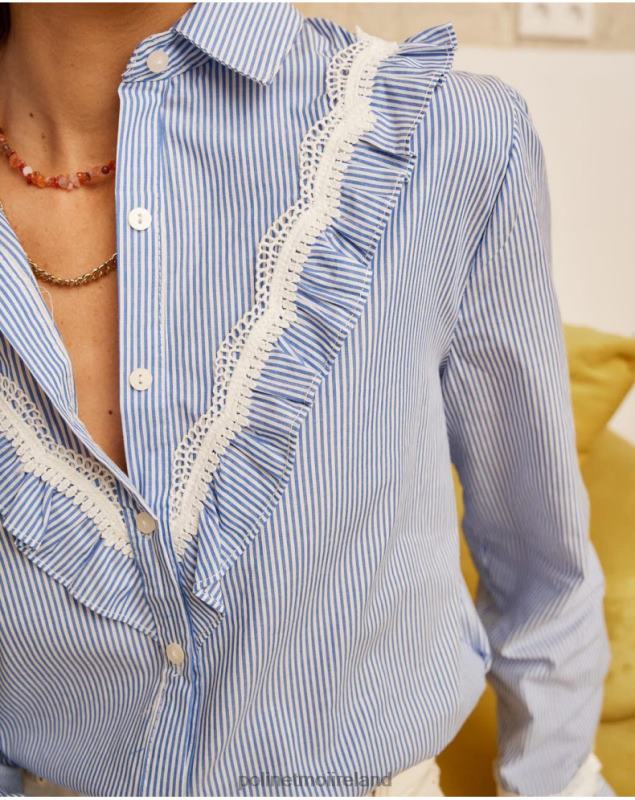 Polin et moi Striped Shirt Nusa LRX4D214 Clothing Celestial