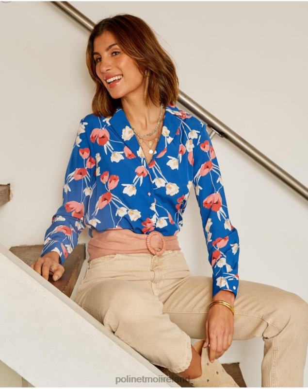 Polin et moi Tulip Shirt Talia LRX4D224 Clothing klein blue