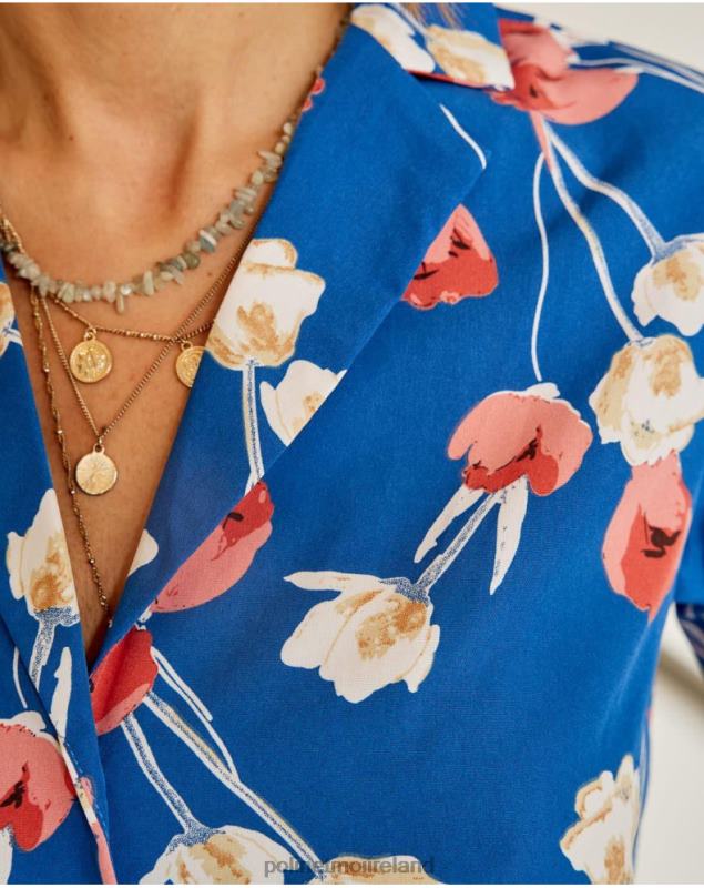 Polin et moi Tulip Shirt Talia LRX4D224 Clothing klein blue