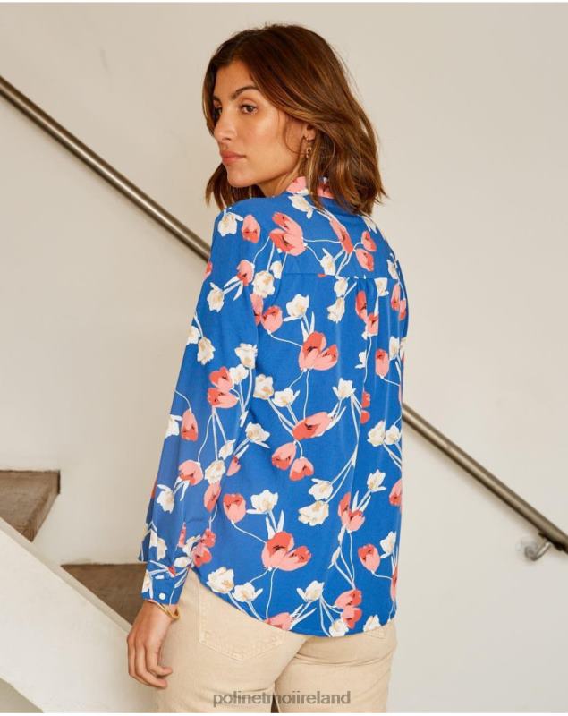 Polin et moi Tulip Shirt Talia LRX4D224 Clothing klein blue