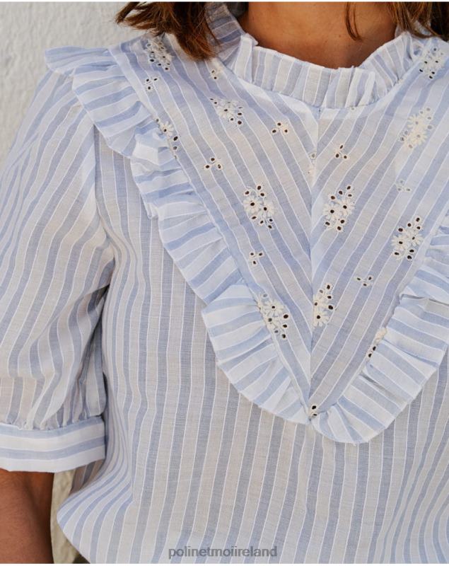 Polin et moi Vedette Striped Shirt LRX4D152 Clothing DENIM