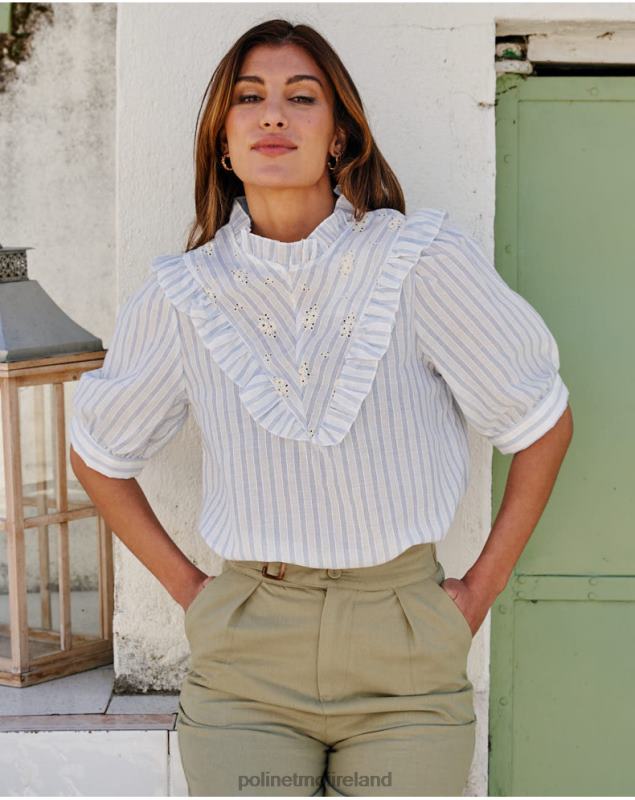 Polin et moi Vedette Striped Shirt LRX4D152 Clothing DENIM