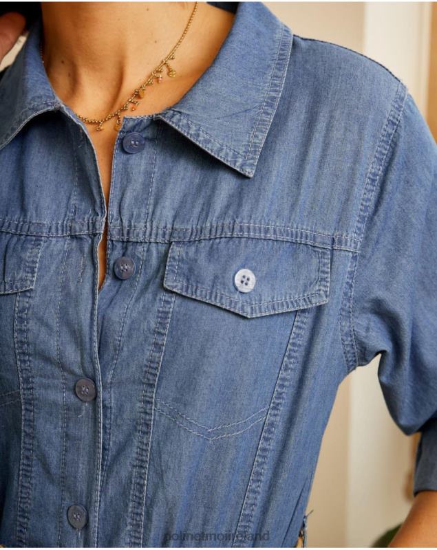 Polin et moi Aveta Denim Dress LRX4D70 Clothing denim
