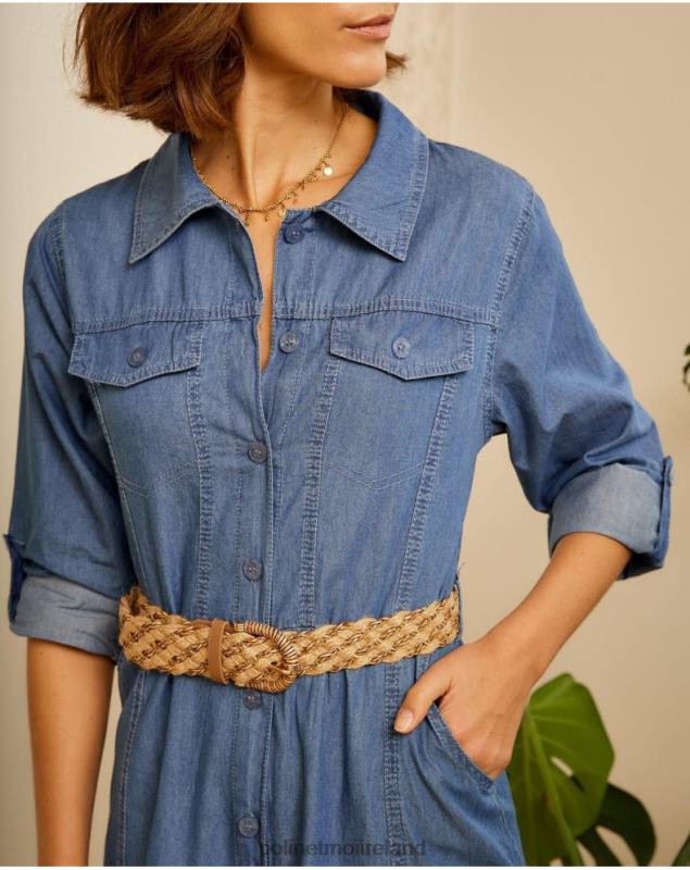 Polin et moi Aveta Denim Dress LRX4D70 Clothing denim