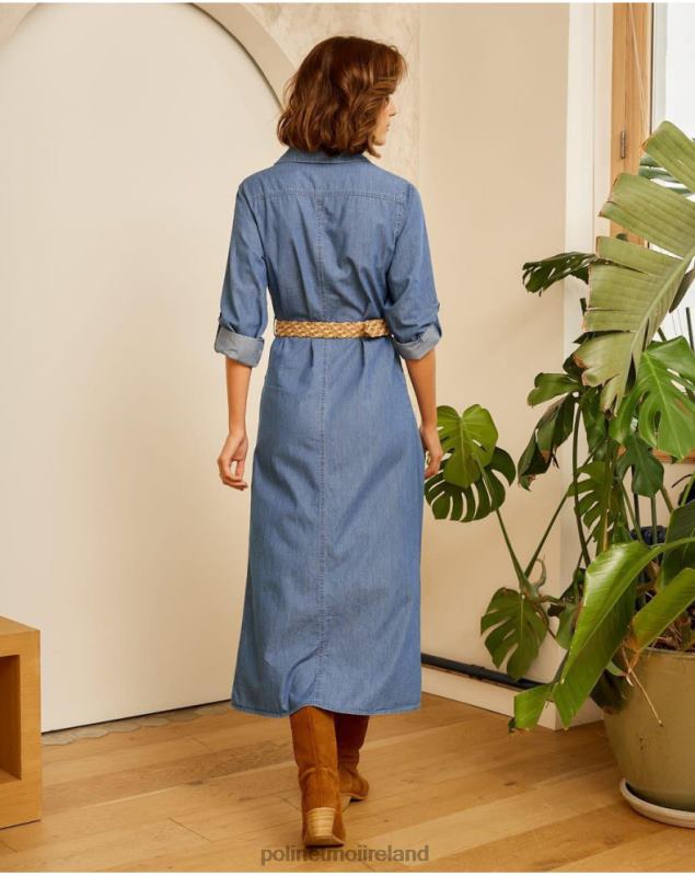 Polin et moi Aveta Denim Dress LRX4D70 Clothing denim