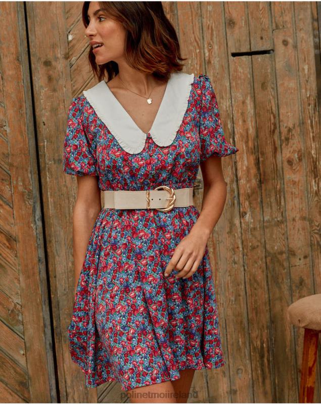 Polin et moi Baby Neck Dress Ania LRX4D123 Clothing Red