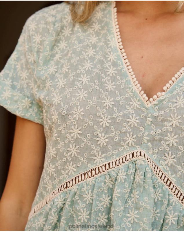 Polin et moi Babydoll Magdalena dress LRX4D38 Clothing Water green