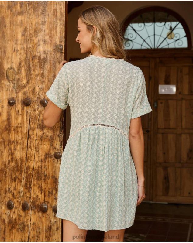 Polin et moi Babydoll Magdalena dress LRX4D38 Clothing Water green