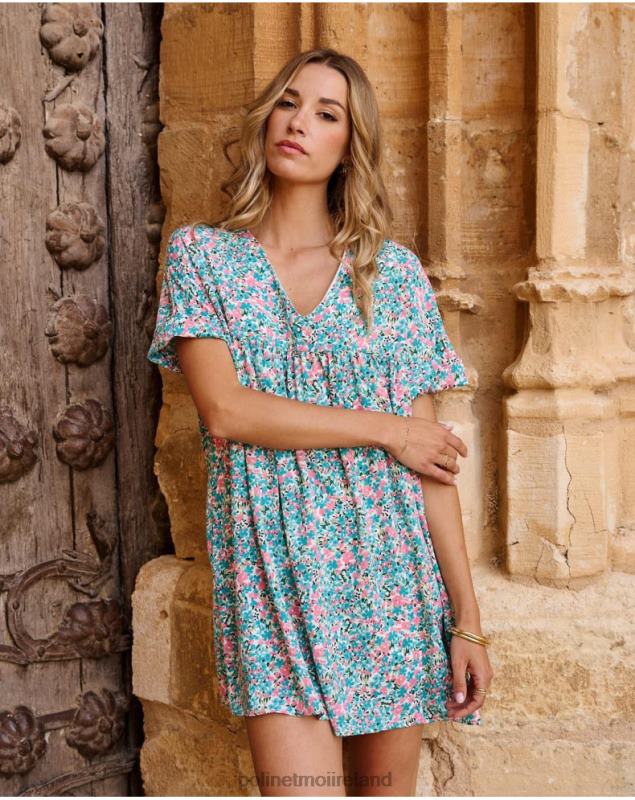 Polin et moi Babydoll Monkey Isabel LRX4D4 Clothing Turquoise