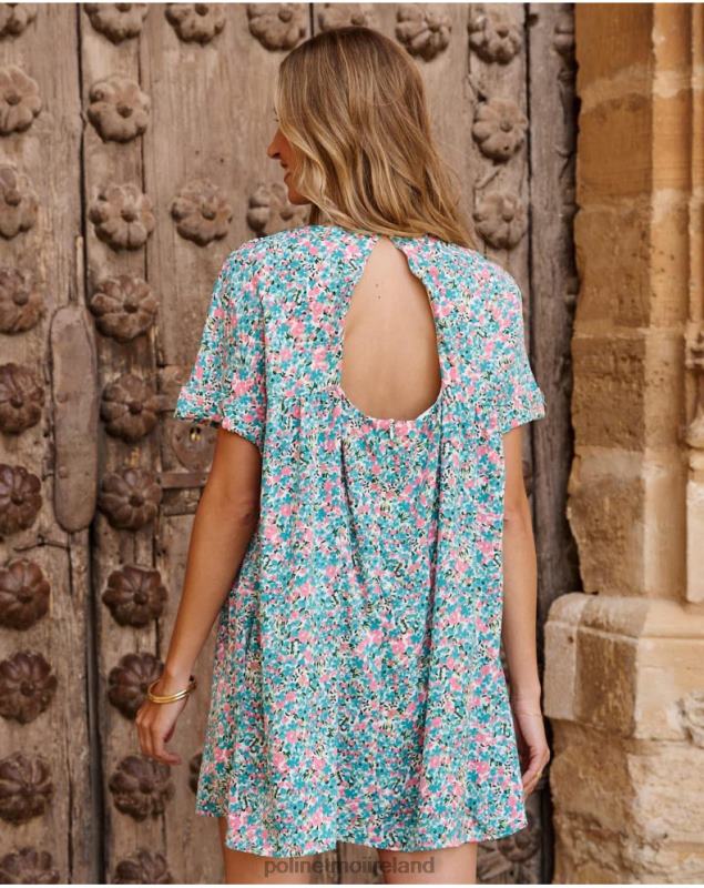 Polin et moi Babydoll Monkey Isabel LRX4D4 Clothing Turquoise