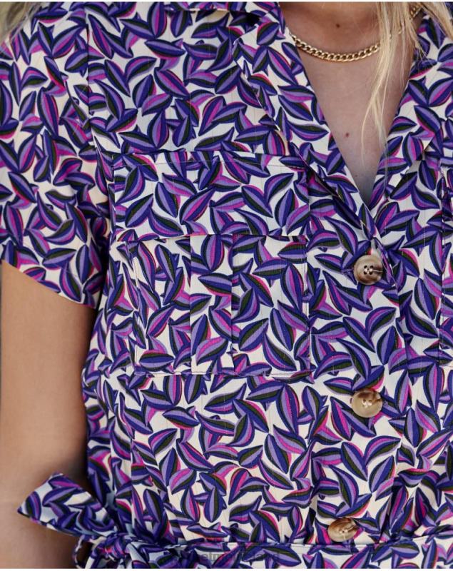 Polin et moi Benazir Floral Monkey LRX4D104 Clothing Purple