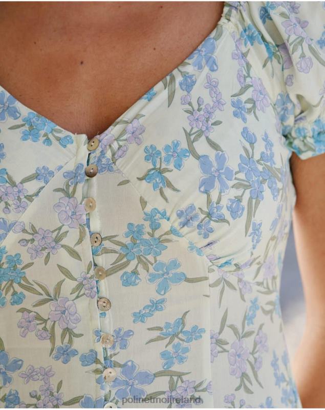 Polin et moi Clarise Buttons Dress LRX4D69 Clothing Eucalyptus