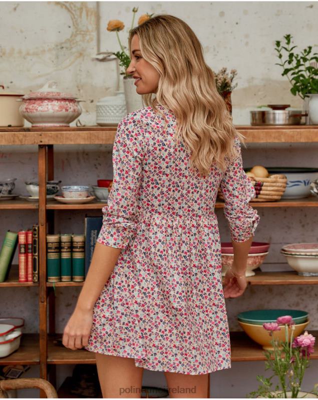 Polin et moi Denise Short Dress LRX4D144 Clothing Raspberry