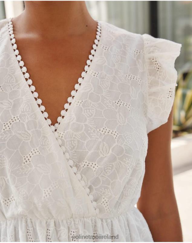 Polin et moi Diane Short Dress LRX4D384 Clothing WHITE
