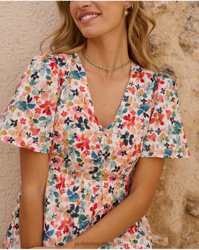 Polin et moi Donia Flowers dress LRX4D54 Clothing emerald green