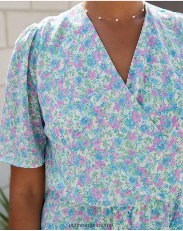 Polin et moi Dress Cross-over Ainhoa LRX4D14 Clothing denim