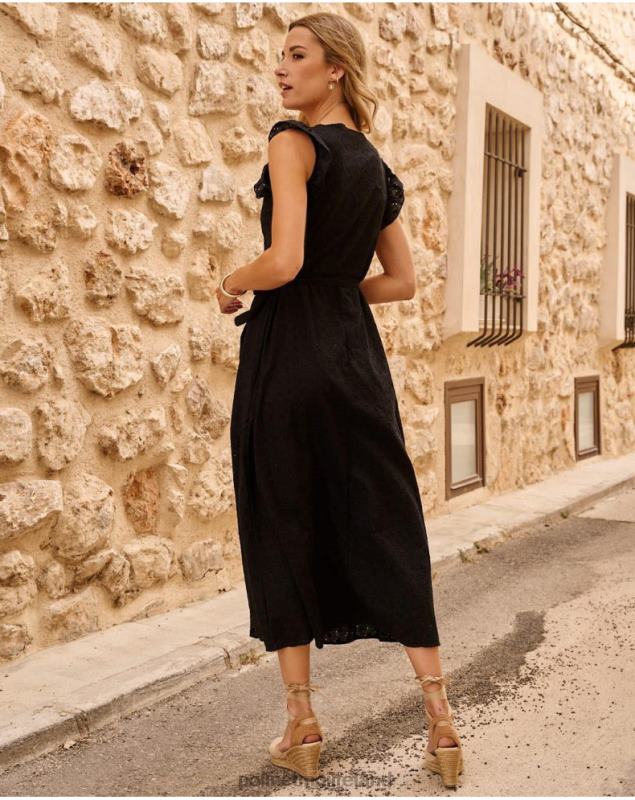 Polin et moi Dress Cross-over Azara LRX4D44 Clothing black