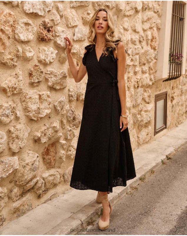 Polin et moi Dress Cross-over Azara LRX4D44 Clothing black