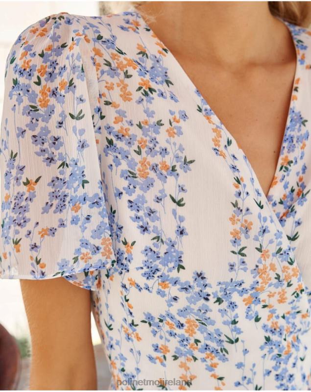 Polin et moi Dress Cross-over Claud LRX4D9 Clothing DENIM