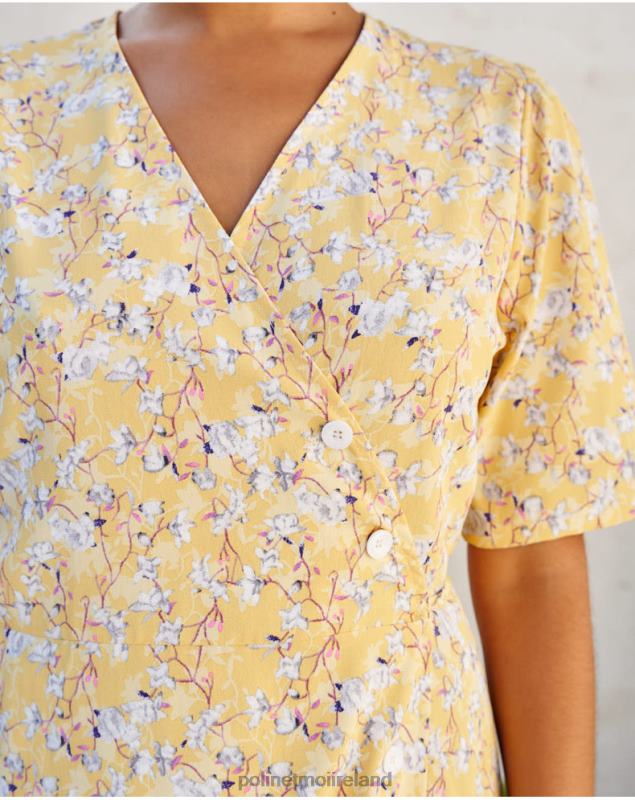 Polin et moi Dress Cross-over Edda LRX4D33 Clothing YELLOW